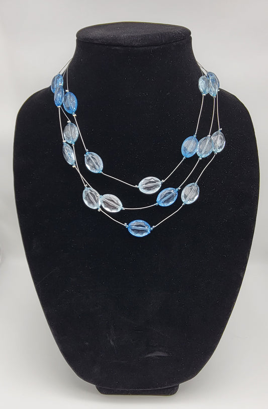 "Delicate Blue Shimmer" Necklace