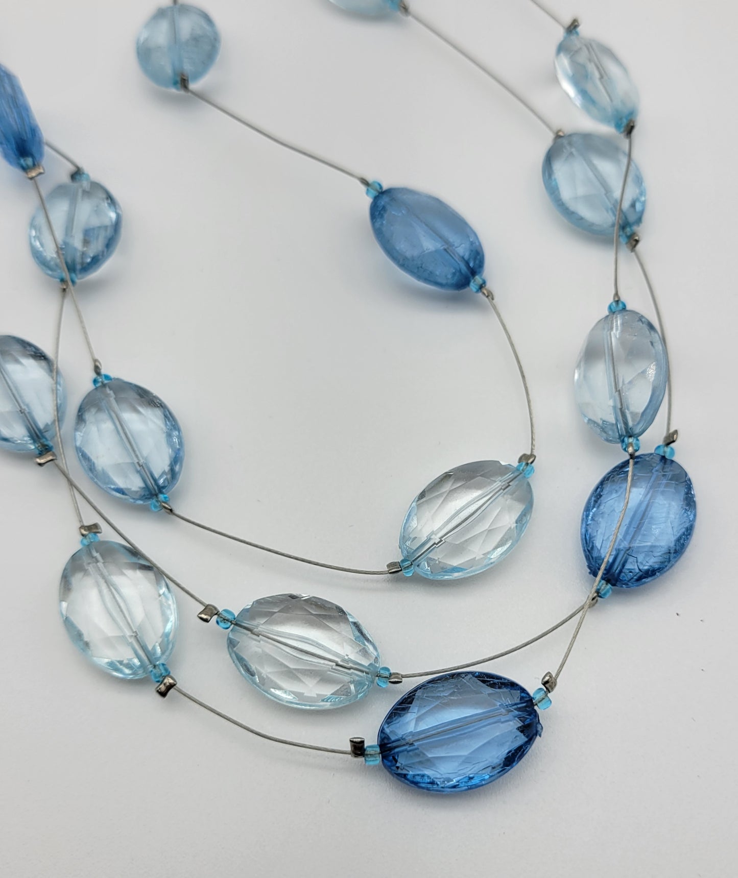 "Delicate Blue Shimmer" Necklace