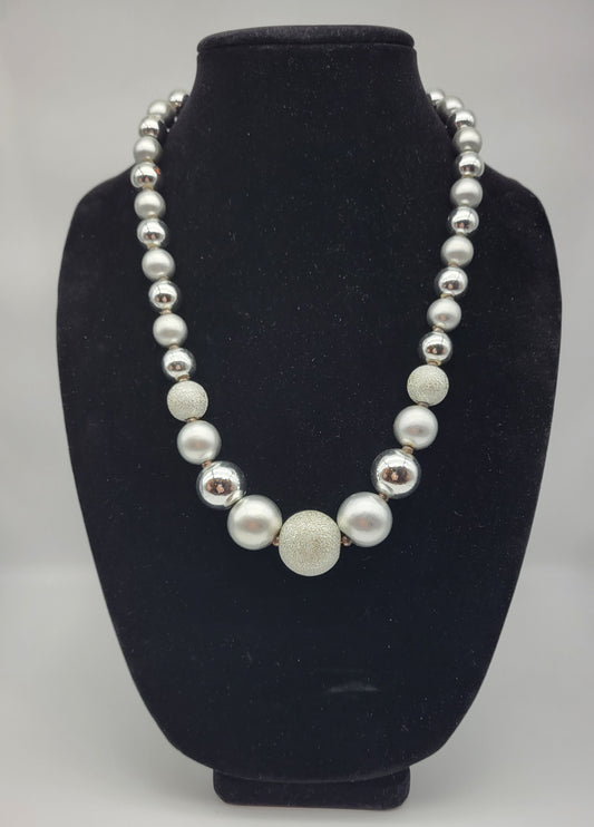 "Silver Ball" Necklace