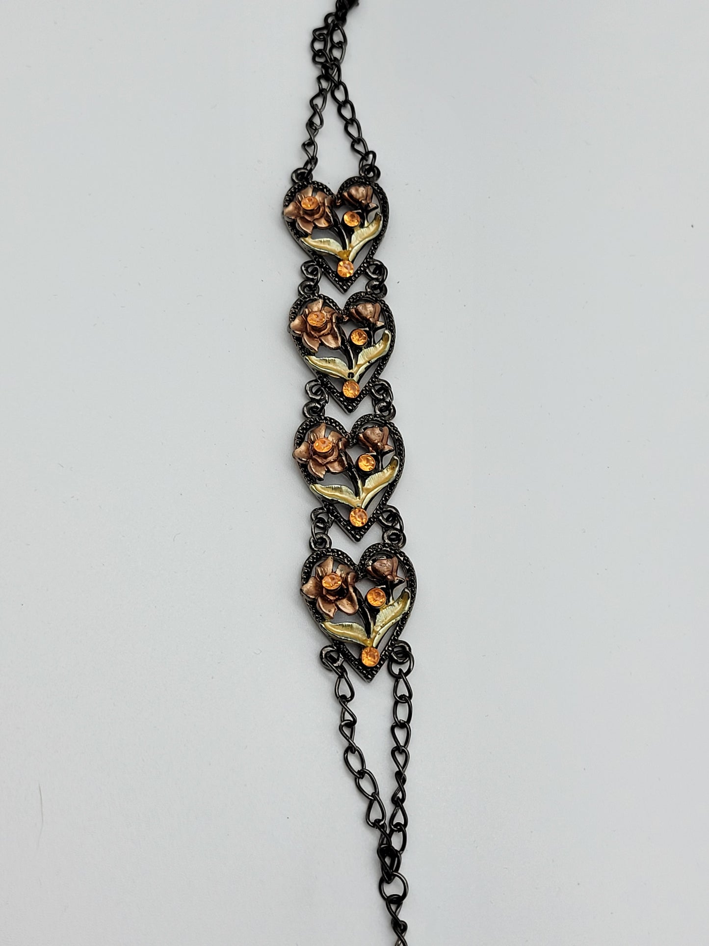 "Amber Hearts" Bracelet