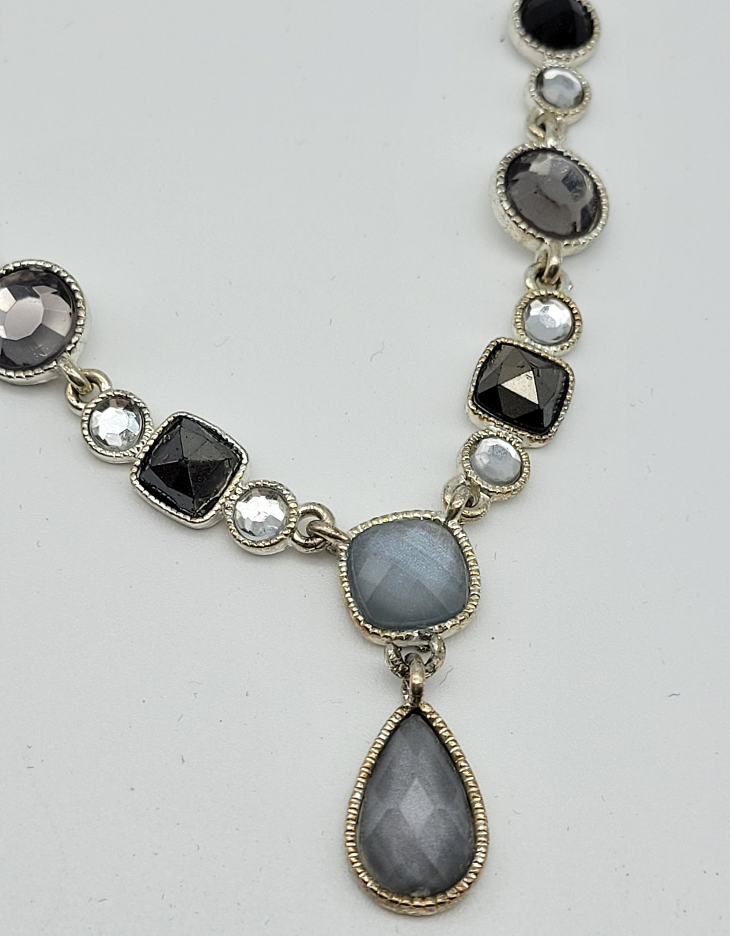 "Smokey Facets"Necklace