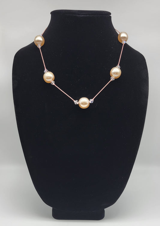 "Petal Pink Pearls" Necklace