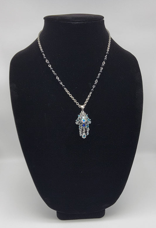"Blue Chandelier" Necklace