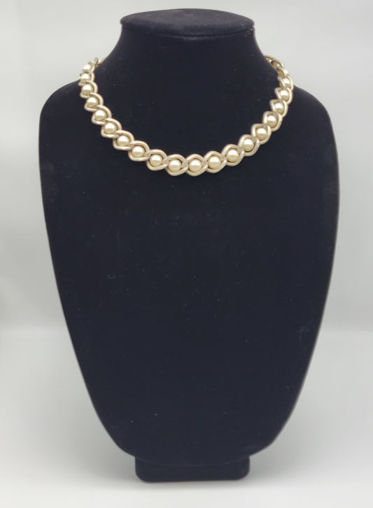 "Chains and Pearls" Necklace
