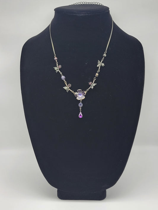 "Purple Rose" Necklace