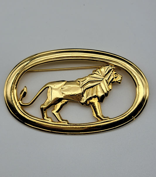 Lion Brooch